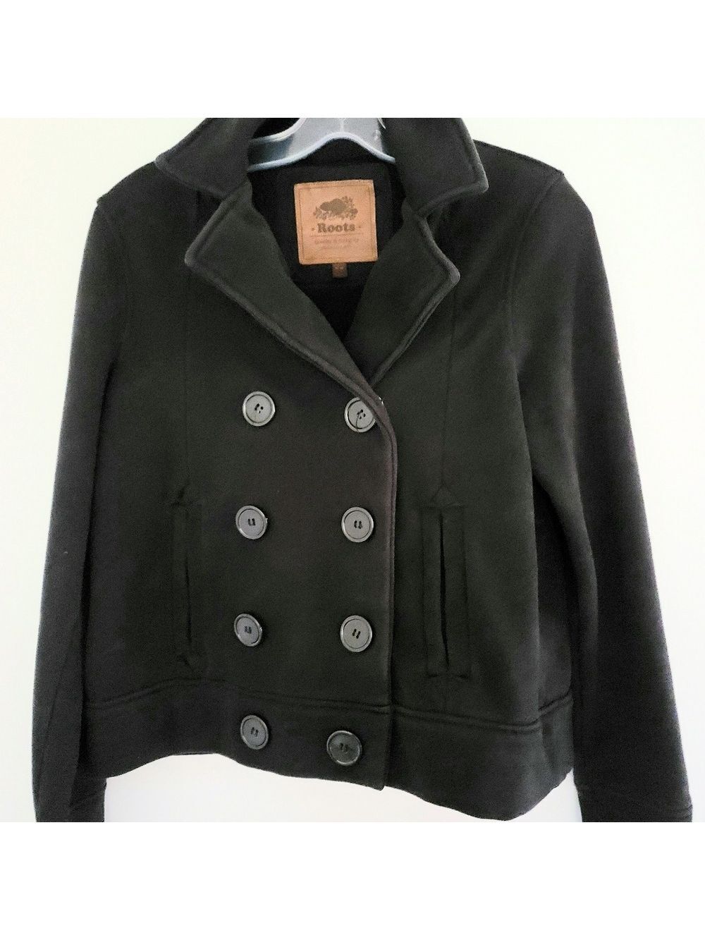 Roots Women's Double-Breasted Pea Coat Size M
